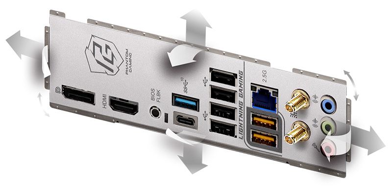 Flexible Integrated I/O Shield